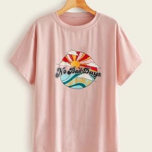 Letter & Sky Graphic Print Tee